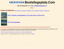 Tablet Screenshot of bootsliegeplatz.com